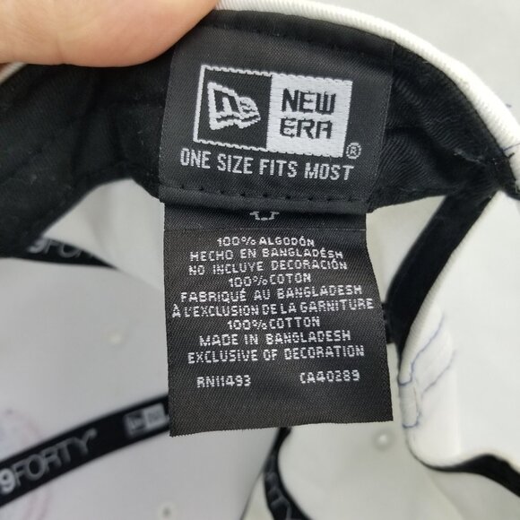 ✅New Era CHICAGO CUBS 9FORTY 940 White Snapback Hat OSFA Embroidered Logo MLB - Picture 12 of 13